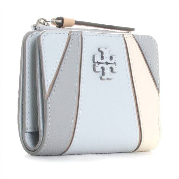 NEW TORY BURCH women\'s mcgraw bi-fold wallet in light granite multi